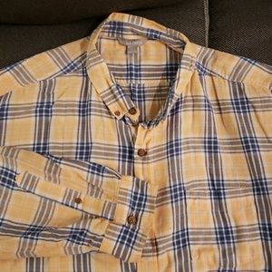 Long sleeve gauze button-down